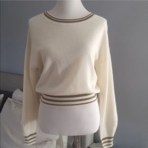 & OTHER STORIES Cropped Cream Sweater Top